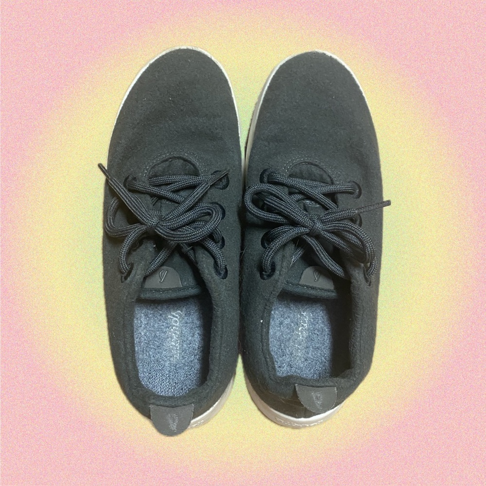Allbirds Dark Grey Wool Runner Sneakers US Sz 8 🩶 - Picture 2 of 3